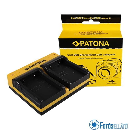 Patona DUPLA AKKUMULÁTOR TÖLTŐ NIKON EN-EL5 COOLPIX 3700 3700 3700 4200 4200 4200 5200 5200 MICRO-USB KÁBELLEL