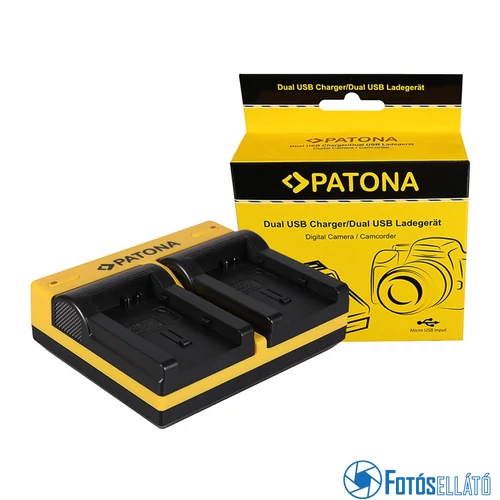 Patona DUPLA AKKUMULÁTOR TÖLTŐ CANON BP-808 FSXX FS10 FS-10 FS100 FS-100 FS11 FS-11 BP-808 HF