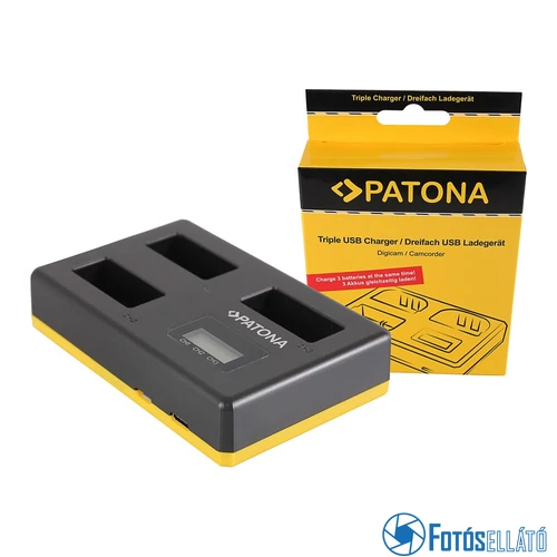 Patona USB 3-AS AKKUMULÁTOR TÖLTŐ CANON LP-E17 EOS 750D, EOS 760D, EOS 8000D, KISS X8I, REBEL, REBEL T6I, REBEL T6S, T6I, T6S INCL. USB TYPE C CABLE