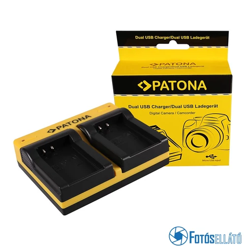 Patona DUPLA AKKUMULÁTOR TÖLTŐ NIKON EN-EL24 1 J5 MICRO-USB KÁBELLEL