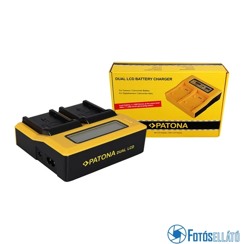 Patona DUPLA LCD USB AKKUMULÁTOR TÖLTŐ PANASONIC DU14 VBG130K 260K VBG6
