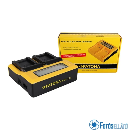 Patona DUPLA LCD USB AKKUMULÁTOR TÖLTŐ PANASONIC BPDC9 BPDC9E BP-DC9E DC9 DC-9 BMB9
