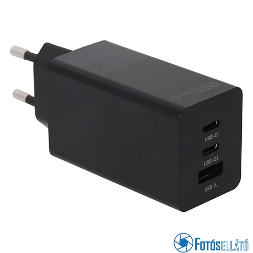 Patona Prémium Hálózati Töltő Adapter Pd65W -  2Xusb-C 1Xusb-A Pd3.0 Qc3.0