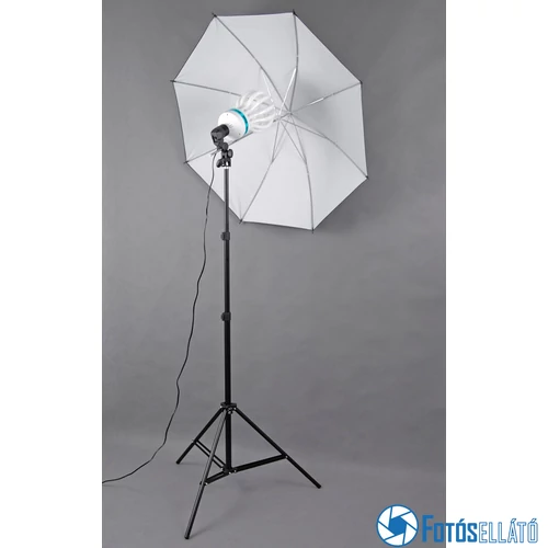 P&V Folyamatos fényű fotó izzós ernyős szett - 200W/800W (5500K)