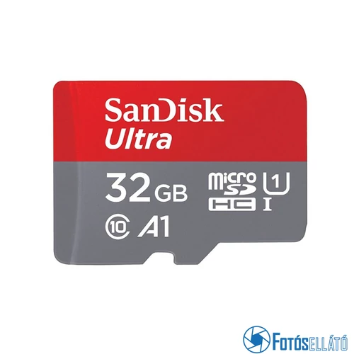 SanDisk 32GB microSDHC™ Mobile Ultra™ memóriakártya, + adapter, (120/10MB/s) class 10, A1