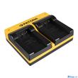 Patona DUPLA AKKUMULÁTOR TÖLTŐ SANYO DB-L90 DMX DMXSH1 DMX-SH1 DMXSH11 DMX-SH11 DB-L90 VPC MICRO-USB KÁBELLEL
