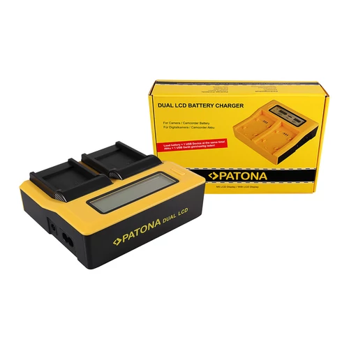 Patona DUPLA LCD USB AKKUMULÁTOR TÖLTŐ SAMSUNG SLB-07A TL TL100 TL210 TL220 TL225 TL90 SLB-07A PL150