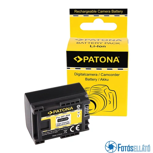Patona AKKUMULÁTOR CANON BP819 BP827 BP808 BP809 HF100 HG-20 WIRELESS