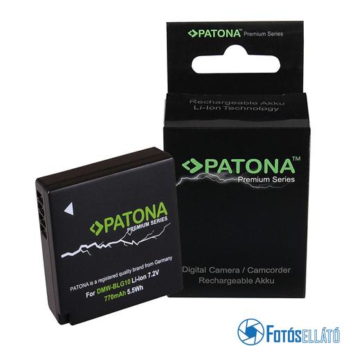 Patona PRÉMIUM AKKUMULÁTOR PANASONIC DMC-GF6 DMW-BLG10 DMW-BLG10E CS-BLG10MC