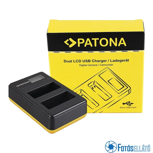 Patona DUPLA LCD USB AKKUMULÁTOR TÖLTŐ CANON LP-E8 550D 600D 650D 700D