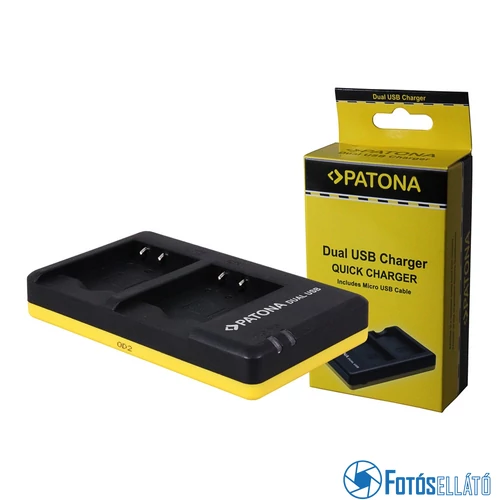 Patona DUPLA - GYORS AKKUMULÁTOR TÖLTŐ SONY NP-BN1 BN1 MICRO-USB kábel