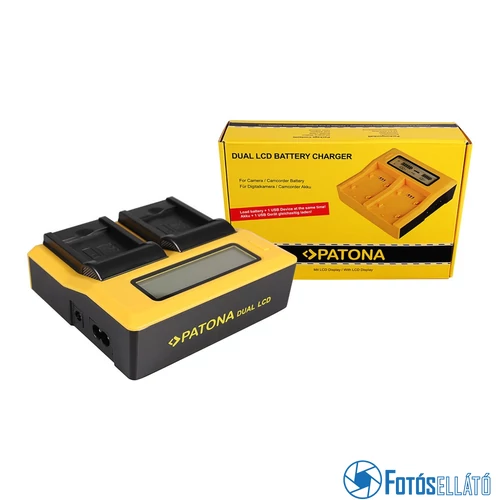 Patona DUPLA LCD USB AKKUMULÁTOR TÖLTŐ NIKON CASIO NP-120 COOLPIX S2500 S3100 S4100