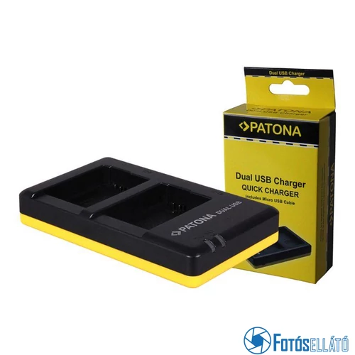 PATONA dupla gyors töltő Sony NP-FW50, NPFW50 tartozékkal Mikro-USB kábel
