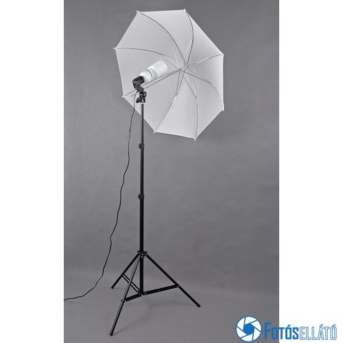 P&V Folyamatos fényű fotó izzós ernyős szett - 85W/400W (5500K)