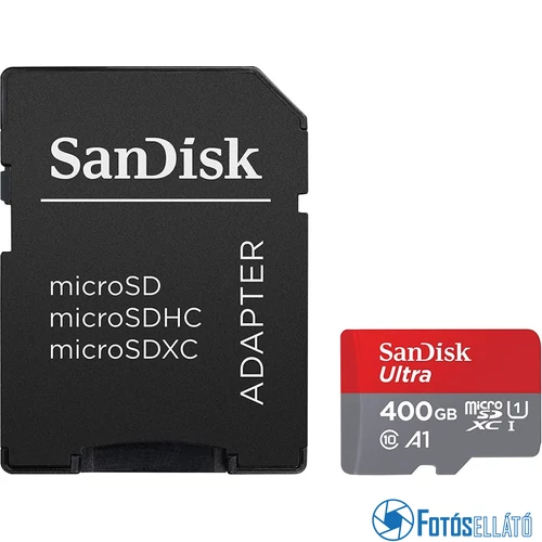 Sandisk 400 gb microsdxc™ mobile ultra™ memóriakártya, + adapter, (100mb/s) class 10, a1 + android app