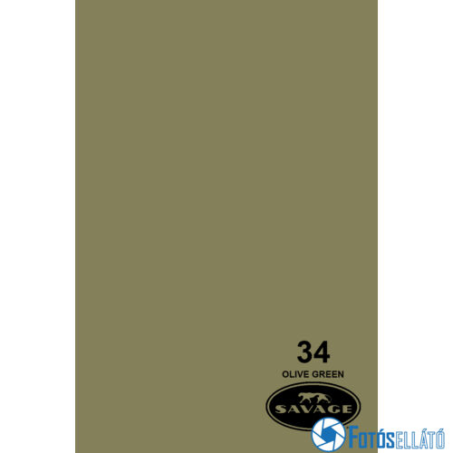 Savage Papírháttér 1.35m x 11m (34 olive green)